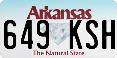 AR license plate 649KSH