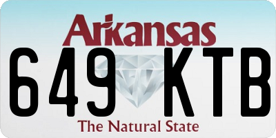 AR license plate 649KTB