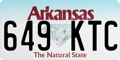 AR license plate 649KTC