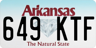 AR license plate 649KTF