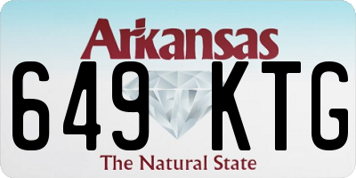 AR license plate 649KTG