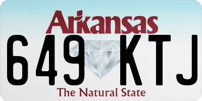 AR license plate 649KTJ
