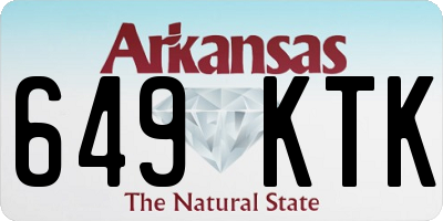 AR license plate 649KTK