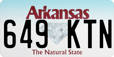 AR license plate 649KTN