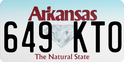 AR license plate 649KTO
