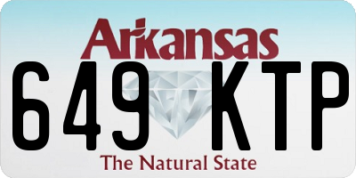 AR license plate 649KTP