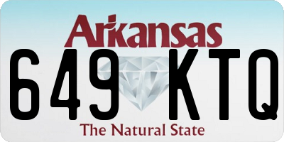 AR license plate 649KTQ