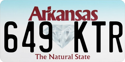 AR license plate 649KTR