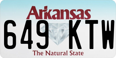 AR license plate 649KTW