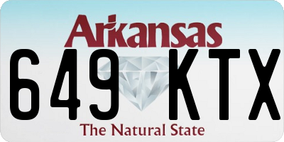 AR license plate 649KTX