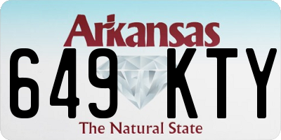 AR license plate 649KTY