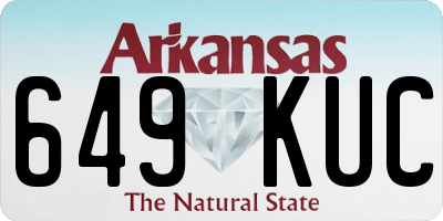 AR license plate 649KUC