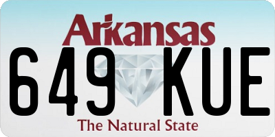 AR license plate 649KUE