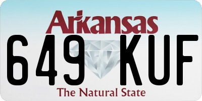 AR license plate 649KUF