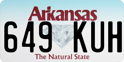 AR license plate 649KUH