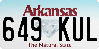AR license plate 649KUL