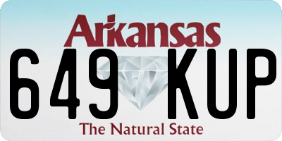 AR license plate 649KUP