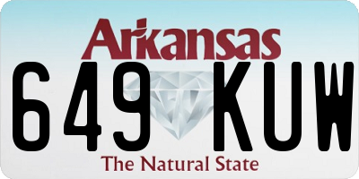 AR license plate 649KUW