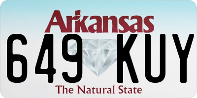 AR license plate 649KUY