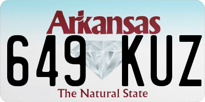 AR license plate 649KUZ