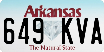 AR license plate 649KVA