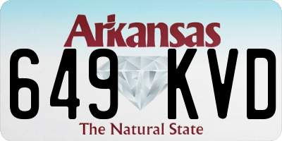 AR license plate 649KVD
