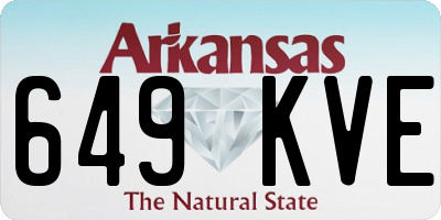 AR license plate 649KVE