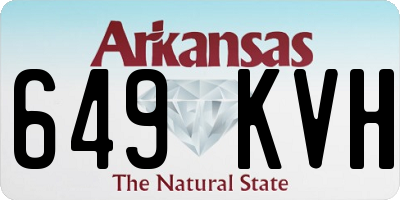 AR license plate 649KVH
