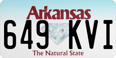 AR license plate 649KVI