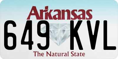 AR license plate 649KVL