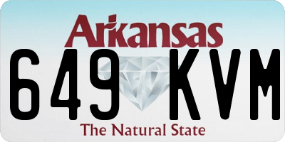 AR license plate 649KVM