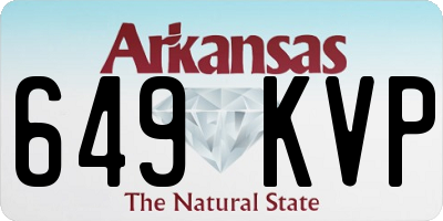 AR license plate 649KVP