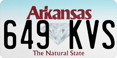 AR license plate 649KVS