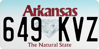 AR license plate 649KVZ
