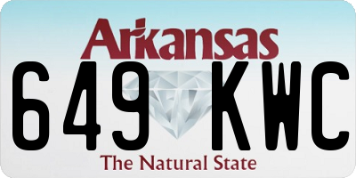 AR license plate 649KWC