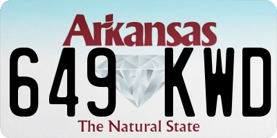 AR license plate 649KWD