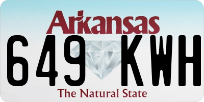 AR license plate 649KWH