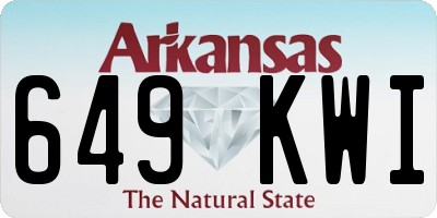 AR license plate 649KWI