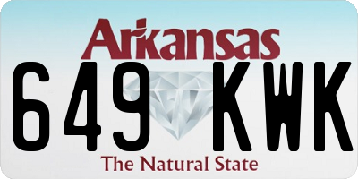 AR license plate 649KWK
