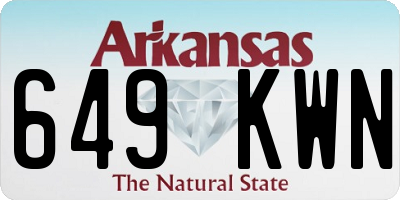AR license plate 649KWN