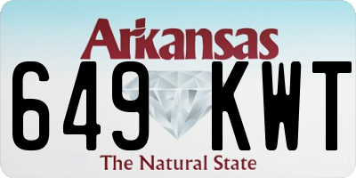 AR license plate 649KWT