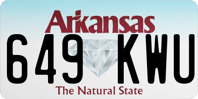 AR license plate 649KWU