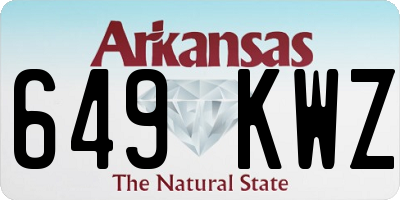 AR license plate 649KWZ