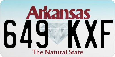AR license plate 649KXF