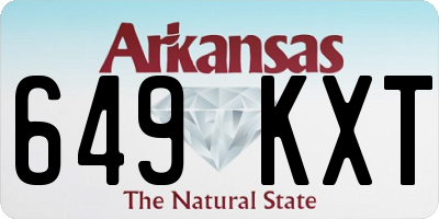 AR license plate 649KXT