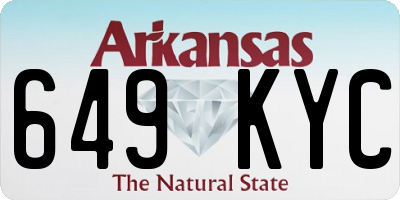 AR license plate 649KYC