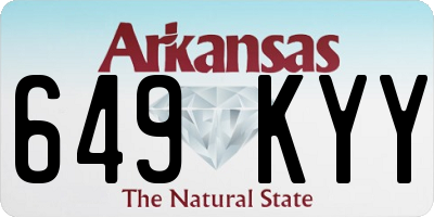 AR license plate 649KYY