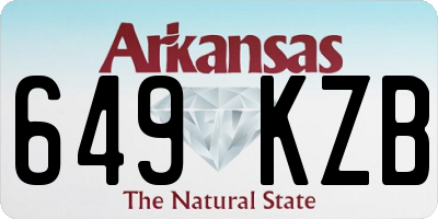 AR license plate 649KZB