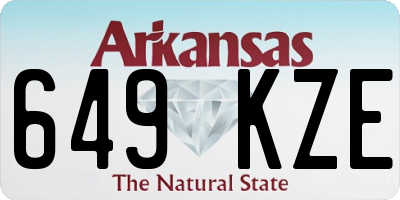 AR license plate 649KZE