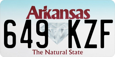AR license plate 649KZF